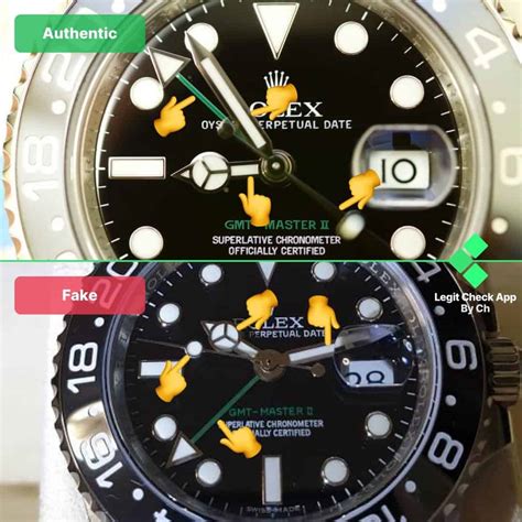 how to spot a fake rolex gmt master ii|rolex pepsi bezel color difference.